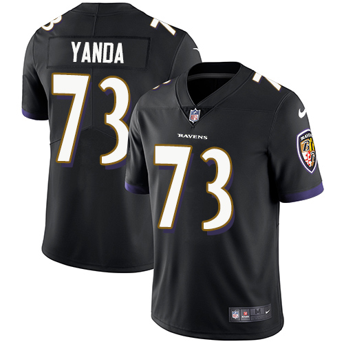 2019 Men Baltimore Ravens #73 Yanda black Nike Vapor Untouchable Limited NFL Jersey